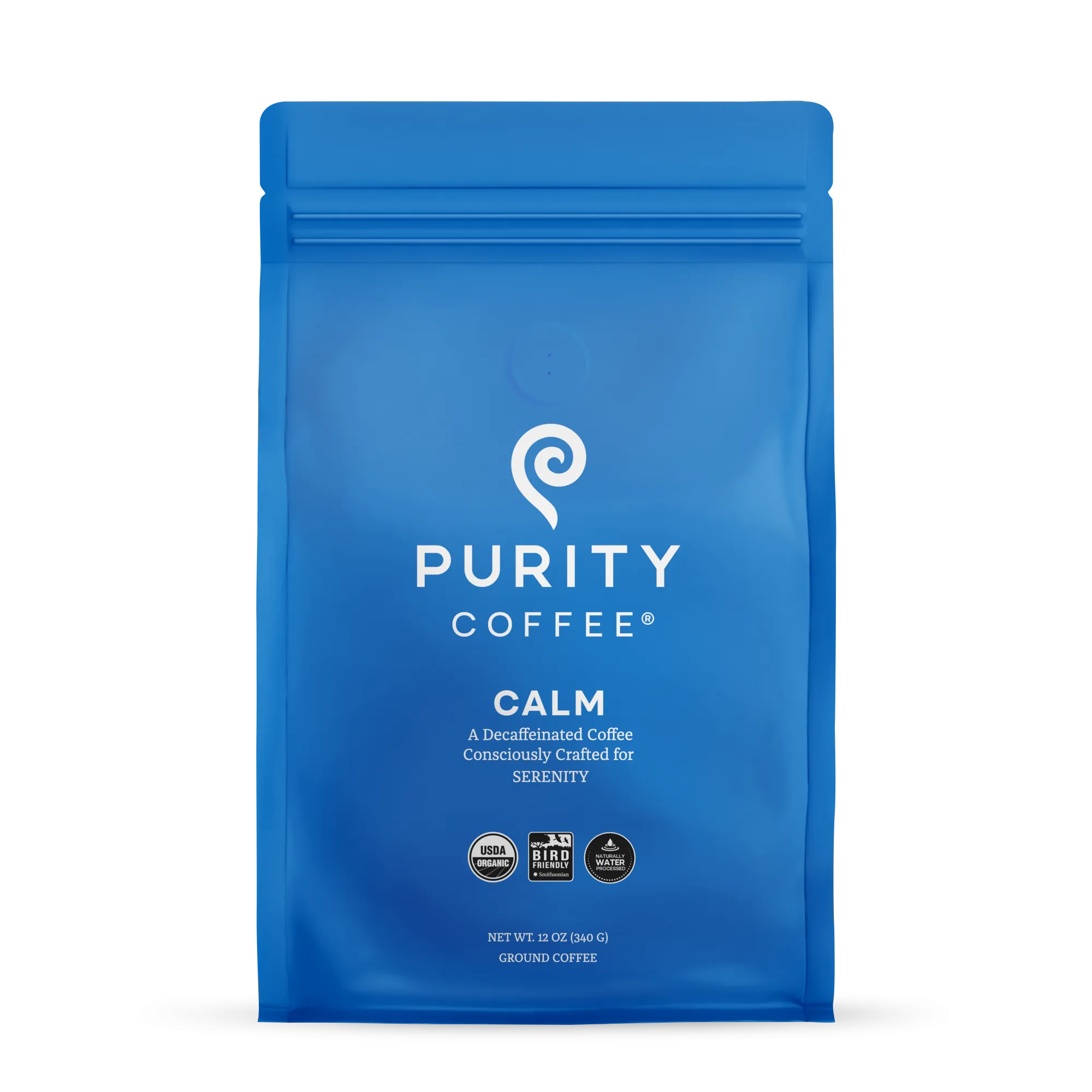 CALM: Decaf *Ground* Coffee - 12oz Bag
