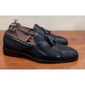 Caruso - Black Loafers With Tassels