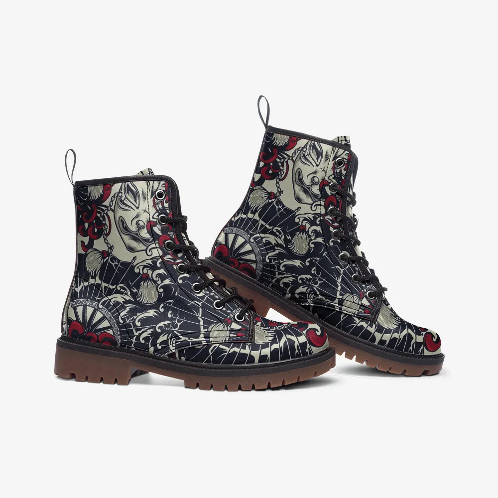 Cat Mask Casual Leather Lightweight boots MT