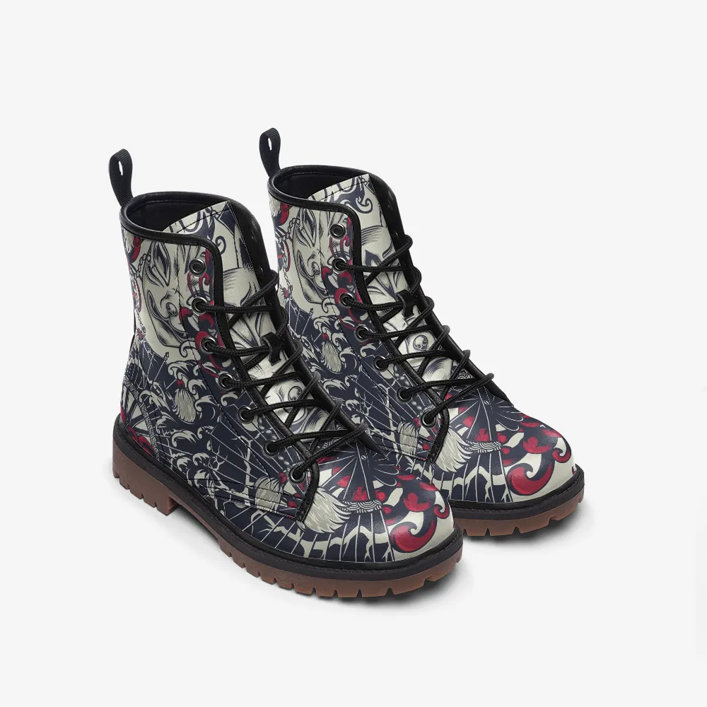 Cat Mask Casual Leather Lightweight boots MT