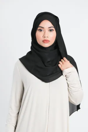 Chiffon Scarf | Black