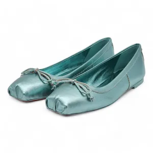 Christian Louboutin Mamadrague Ballet Flats - Leather - Green 37