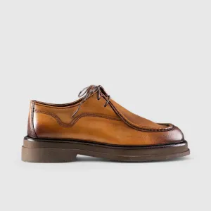 Chunky Sole Dress Oxfords Tan 0488