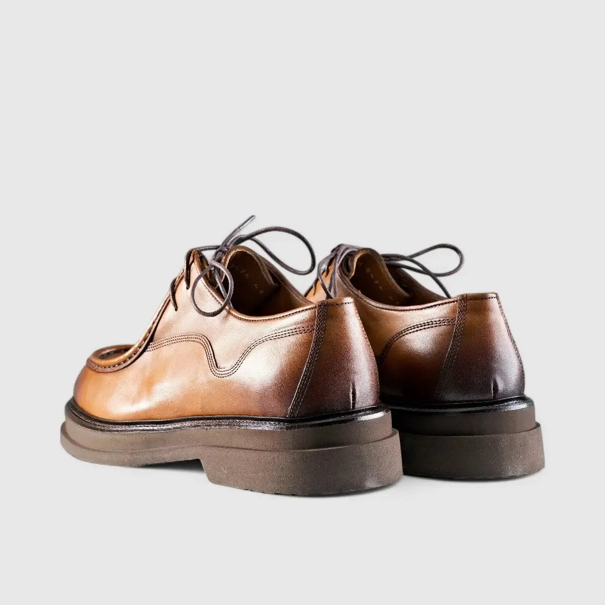 Chunky Sole Dress Oxfords Tan 0488