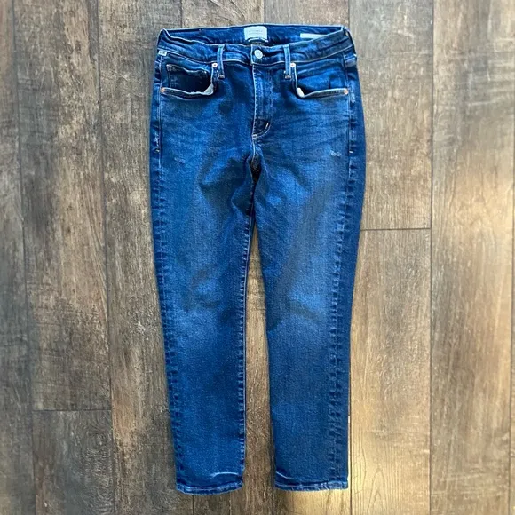 citizens of humanity ella slim crop jean dark wash