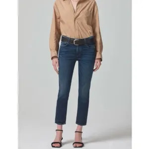 citizens of humanity ella slim crop jean dark wash