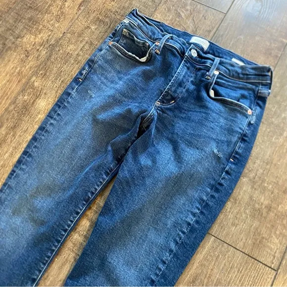 citizens of humanity ella slim crop jean dark wash
