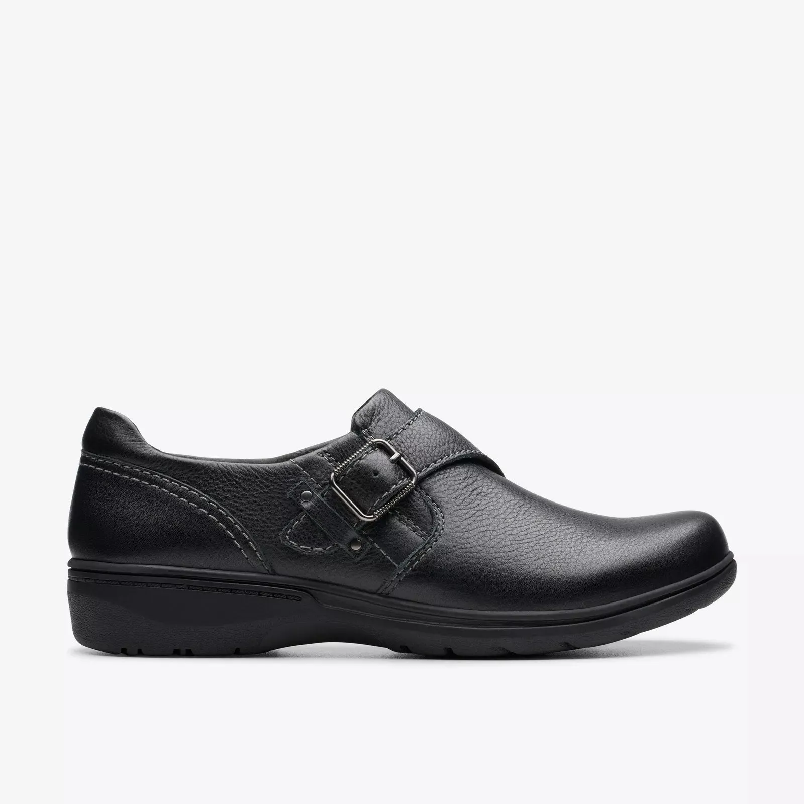 Clarks Women's Carleigh Jazz Black Leather 26179503