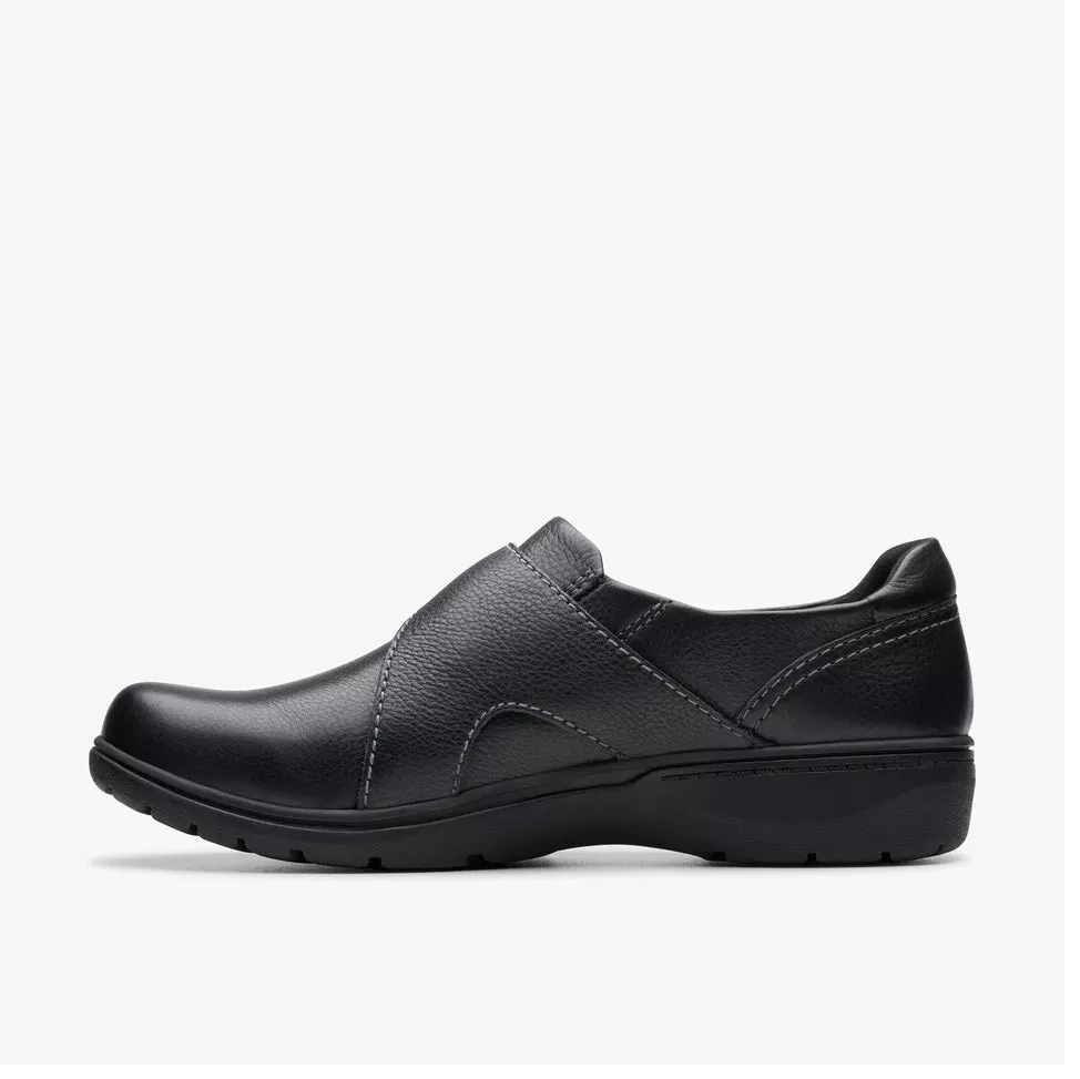 Clarks Women's Carleigh Jazz Black Leather 26179503