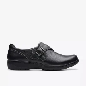 Clarks Women's Carleigh Jazz Black Leather 26179503