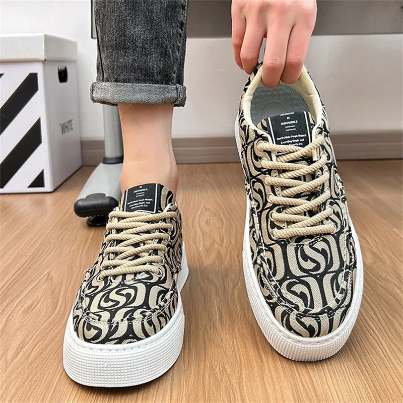 Cloud Embroidery Cozy Cotton Cloth Casual Shoes for Men