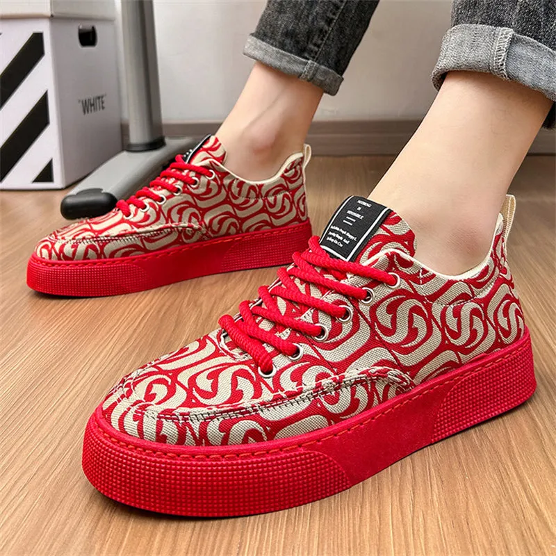 Cloud Embroidery Cozy Cotton Cloth Casual Shoes for Men
