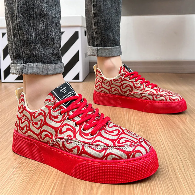 Cloud Embroidery Cozy Cotton Cloth Casual Shoes for Men