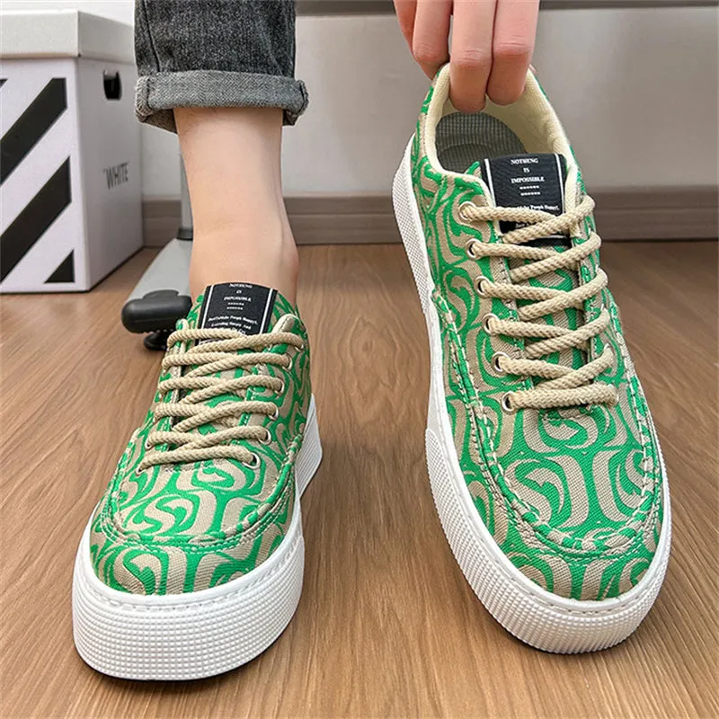 Cloud Embroidery Cozy Cotton Cloth Casual Shoes for Men