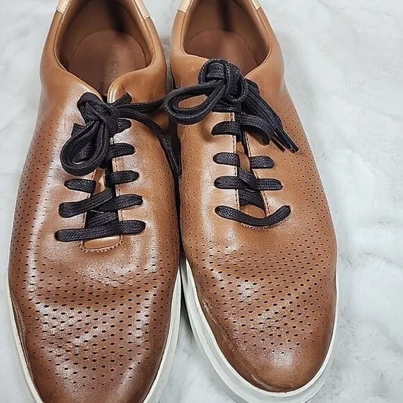 Cole Haan Men's GrandPrø Rally Laser Cut Sneaker Brown Size 13