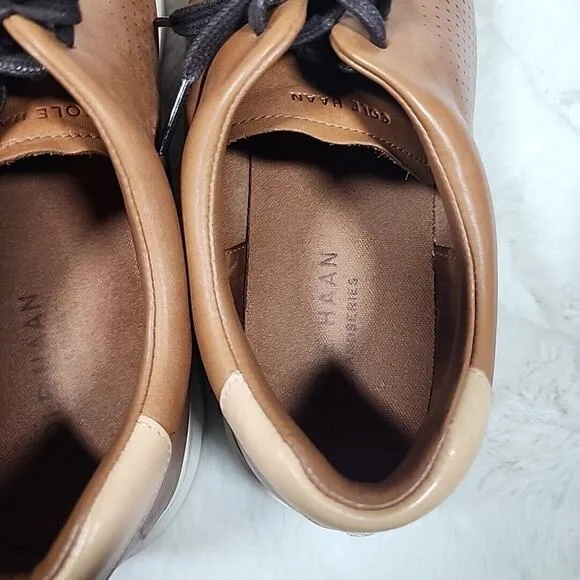 Cole Haan Men's GrandPrø Rally Laser Cut Sneaker Brown Size 13