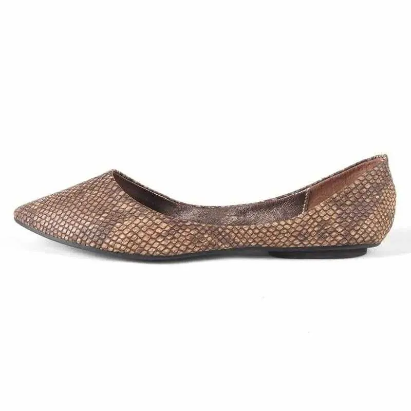 Comfortable American Style Pointed Toe Women Casual Flats