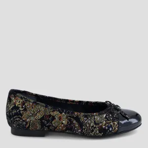 COMRADI XF - BLACK ROYAL PRINT PATENT SUEDE