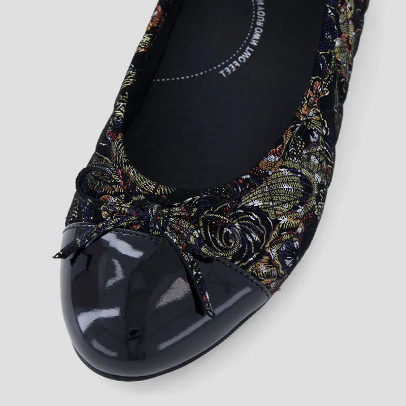 COMRADI XF - BLACK ROYAL PRINT PATENT SUEDE
