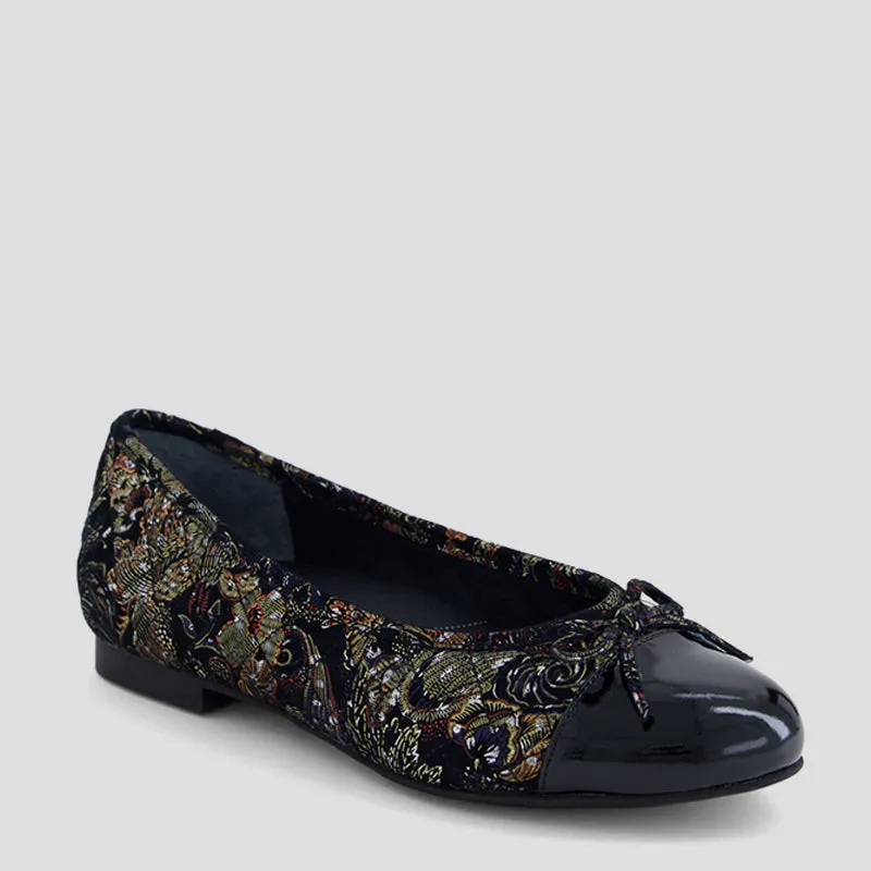 COMRADI XF - BLACK ROYAL PRINT PATENT SUEDE