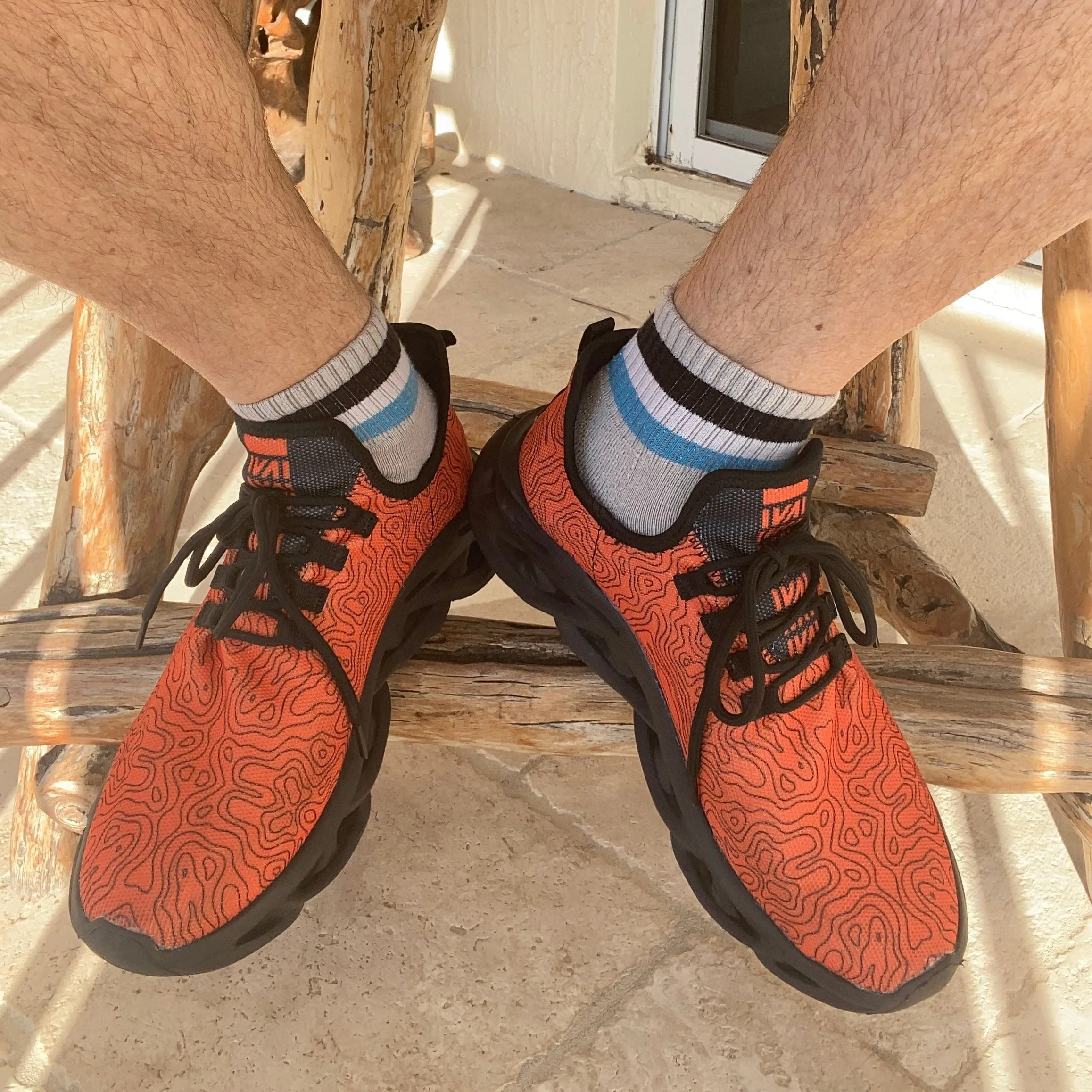 Copper Map Walking Shoes