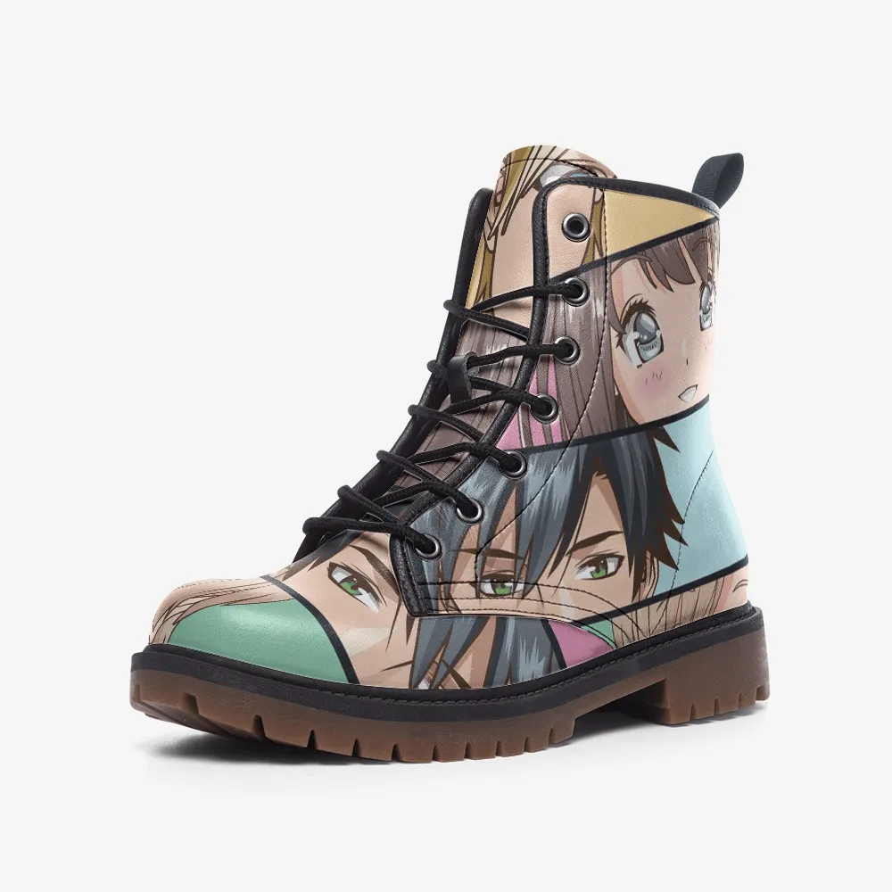 Cute Manga Looks Casual Leather Lightweight boots MT