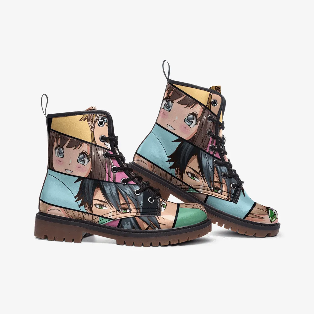 Cute Manga Looks Casual Leather Lightweight boots MT
