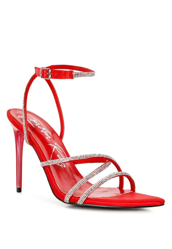 Dare Me- Rhinestone Accent Heels