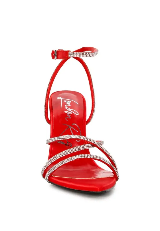 Dare Me- Rhinestone Accent Heels