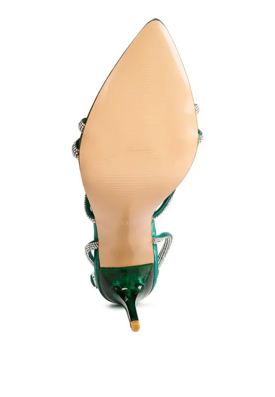 Dare Me- Rhinestone Accent Heels
