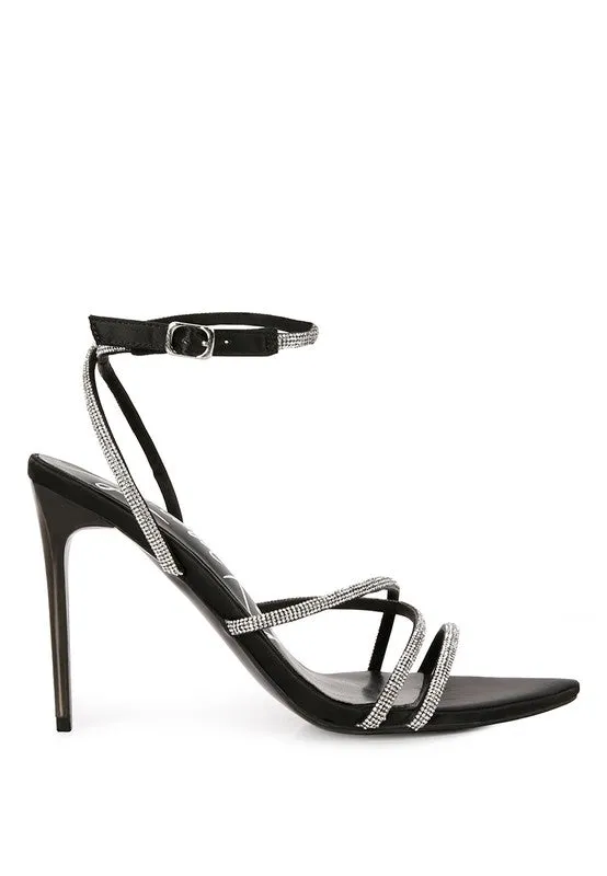 Dare Me- Rhinestone Accent Heels