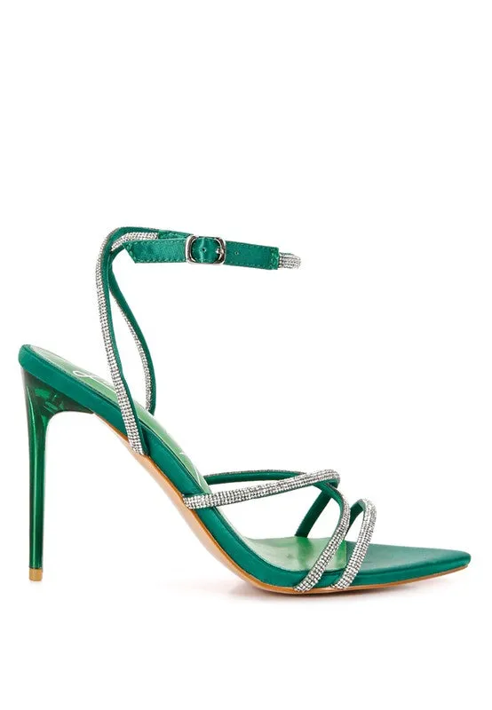 Dare Me- Rhinestone Accent Heels