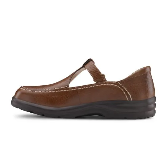 Dr. Comfort Women's Diabetic Casaual Shoe - Lu Lu - Chestnut