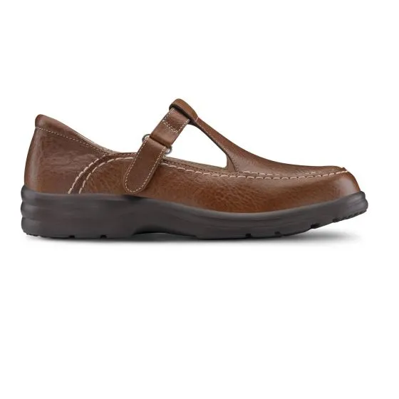 Dr. Comfort Women's Diabetic Casaual Shoe - Lu Lu - Chestnut