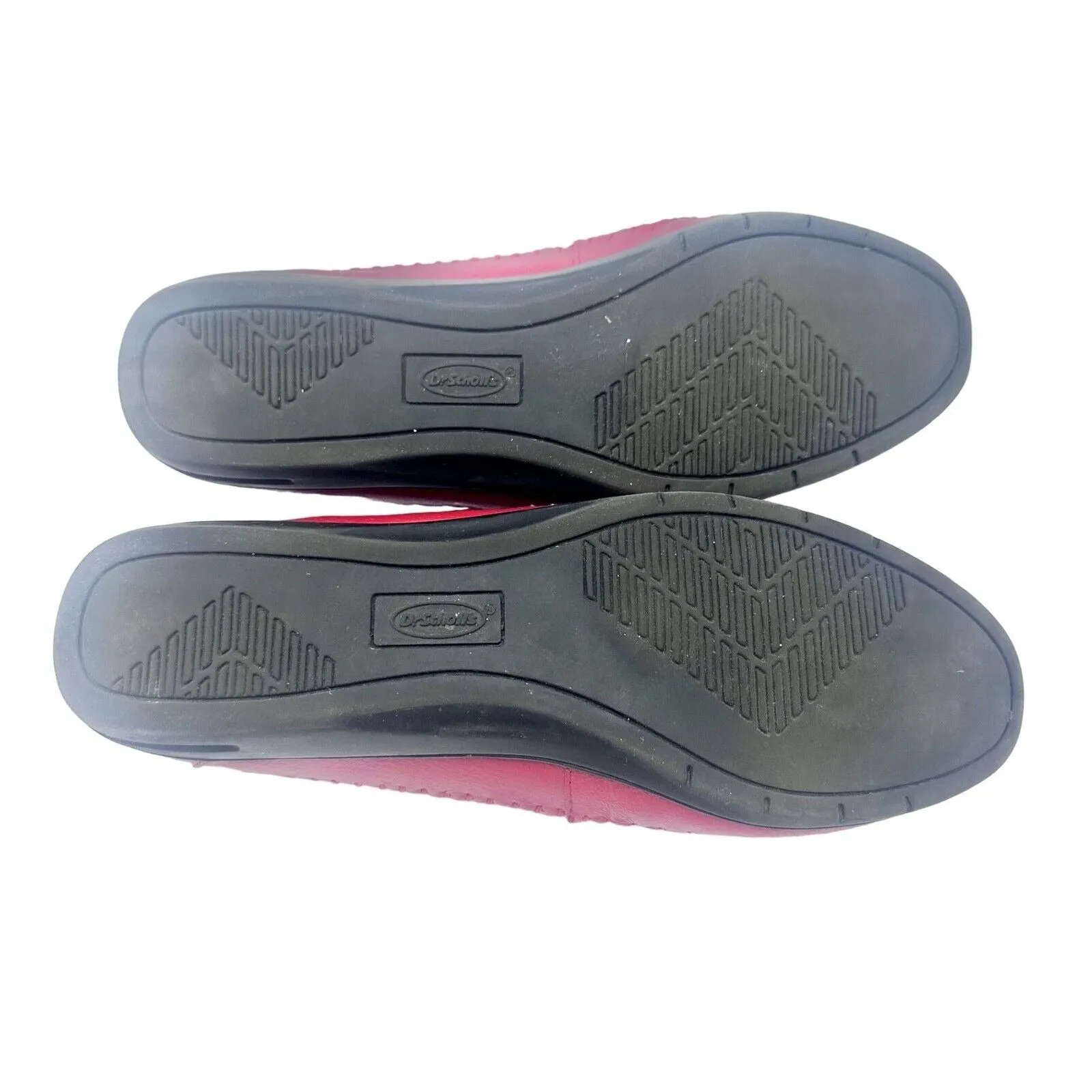 Dr Scholl's Loafers Size 8.5M Red Tassles Double Air-Pillo Flat Bottoms
