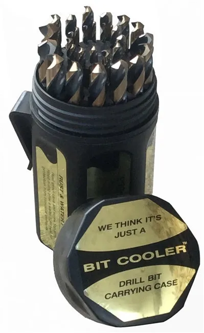 Drill America KFD29JX3/8-PC 1/16 - 1/2 HSS Black & Gold Jobber Drill Bit Set, Shatter Proof Case, 29 Pieces