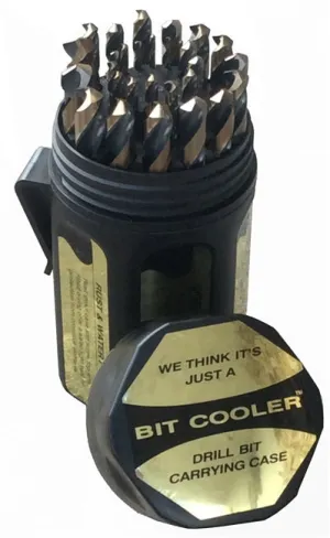 Drill America KFD29JX3/8-PC 1/16 - 1/2 HSS Black & Gold Jobber Drill Bit Set, Shatter Proof Case, 29 Pieces