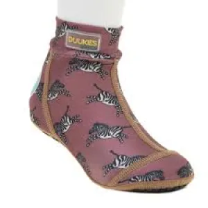 Duukies Beachsocks - Zebra Raspberry