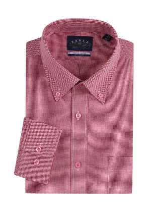 Eagle Stretch Neck Gingham Poplin Shirt
