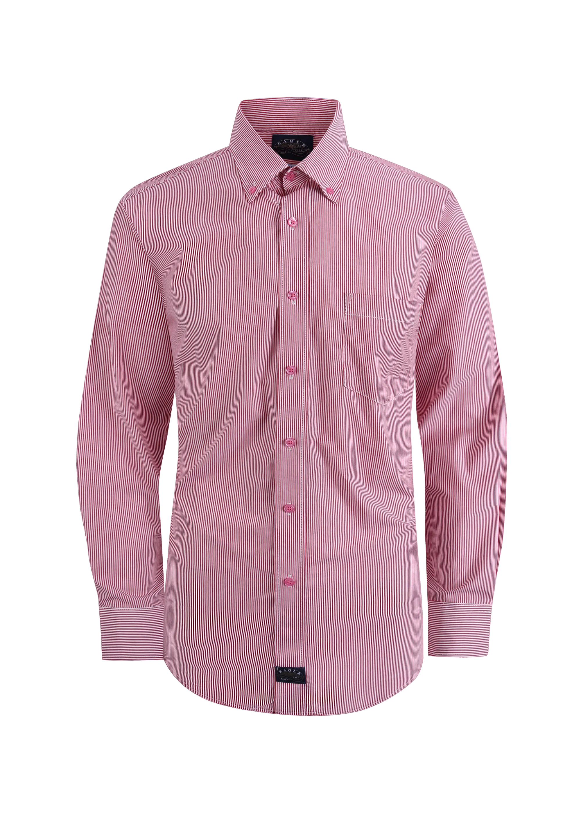 Eagle Stretch Neck Striped Poplin Shirt