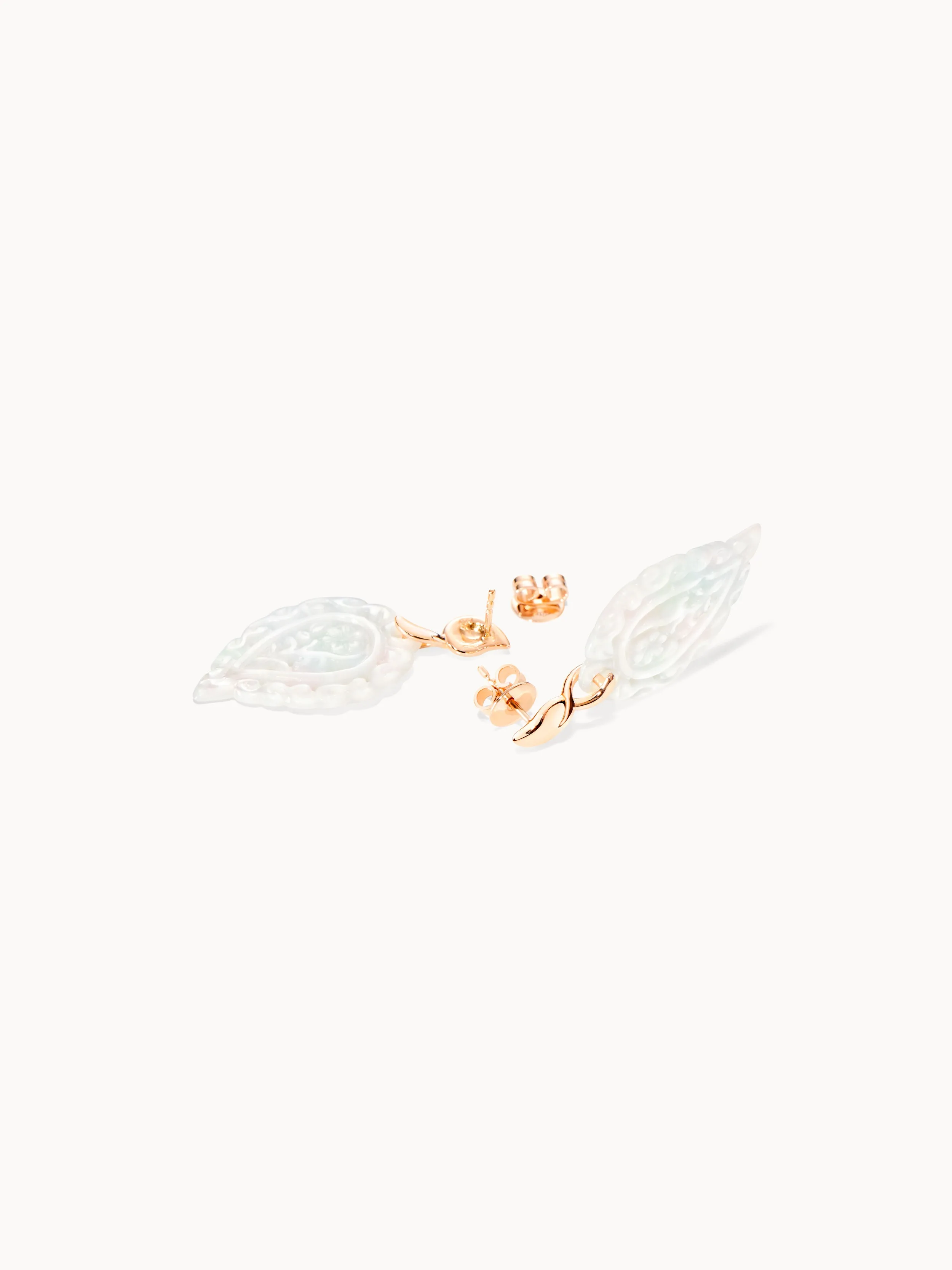 Earrings INDIA Mother of Pearl white Mother of Pearl