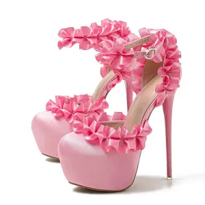 Elegant Pink High Heel Strip Pole Dance Shoes for Women