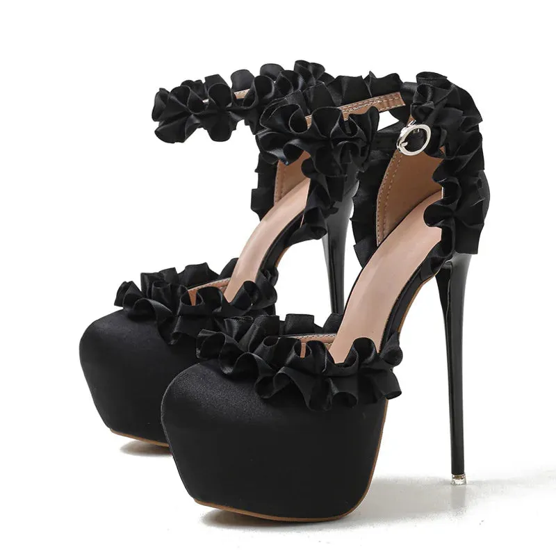 Elegant Pink High Heel Strip Pole Dance Shoes for Women
