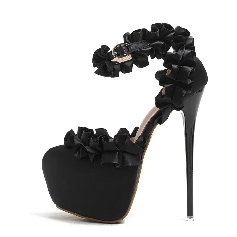 Elegant Pink High Heel Strip Pole Dance Shoes for Women