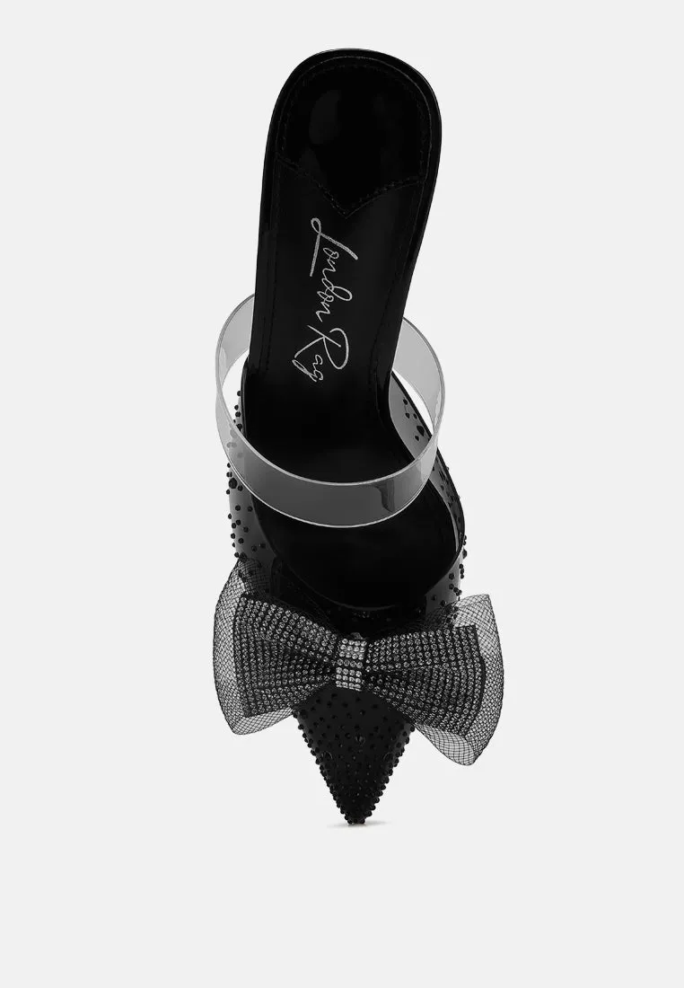 Embellished Bow Kitten Heels By MODE