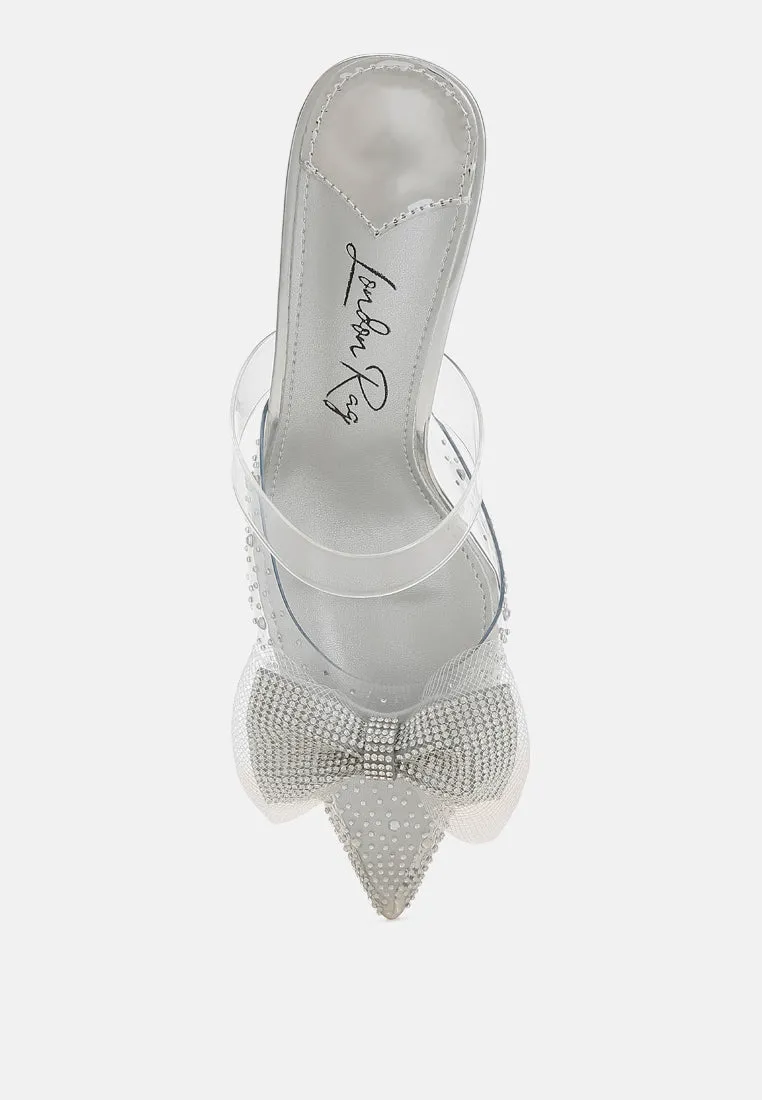 Embellished Bow Kitten Heels By MODE