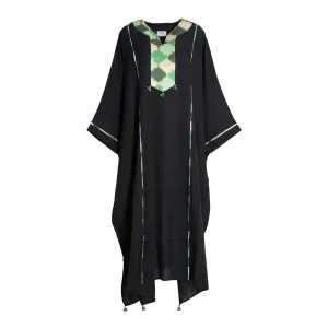Fahm Women's Black Dress, Free Size