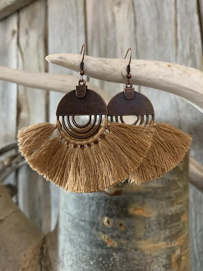 Fan Tassel Earrings