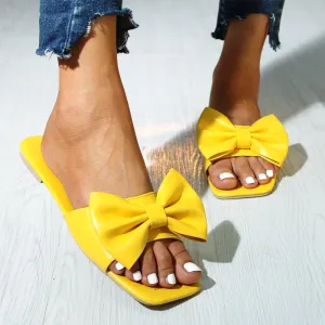 Fashion Bow Flat Casual Slippers Sandals