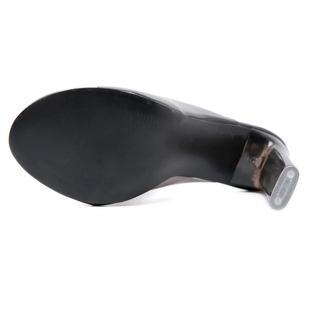 Fashion High Heel Sandals Summer Open Toe Transparent Sandals Female Thick with Sandals and Slippers